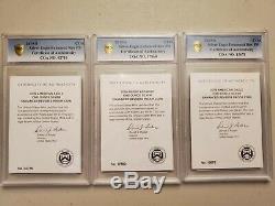 LOT OF 3 2019-S Silver Eagle Enhanced Reverse Proof PR70 First Strike PCGS WithCOA