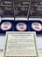 Lot Of (3) Colorized 1999 American Eagle 1 Oz. 999 Fine Silver With Coa