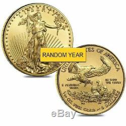 Lot Of 2 1/10 oz Gold American Eagle $5 Coin BU (Random Year)