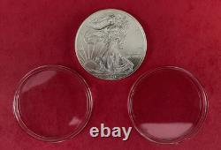 Lot Of 3 2011p American Silver Eagle Bullion Type-1 From Us Mint Tubes, Uncirc