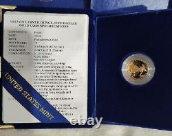 Lot Of 3 One-Tenth Ounce Proof American Eagle Gold Coins 1989 1991 1992