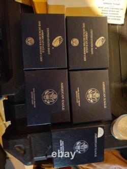 Lot Of 5 Proof Silver Eagles-Various Dates