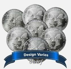Lot of 10 $1 American Silver Eagle 1 oz Random Year Impaired Lot of 10 $1 American Silver Eagle 1 oz Random Year Impaired
