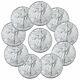 Lot Of 10 2020 1 Oz American Silver Eagle $1 Coins Gem Bu Presale Sku59439