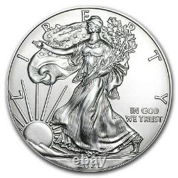 Lot of 10 2021 1 oz American Eagle. 999 Fine Silver BU Coin BRAND NEW