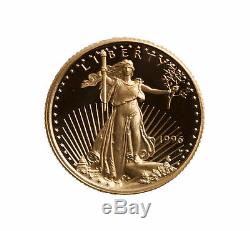 Lot of 10 $5 1/10oz Proof Gold American Eagle Capsule Only (Random Date)