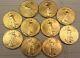 Lot Of 10 American Gold Eagles 1 Oz Coins, Random Collectible Dates 1993-2011