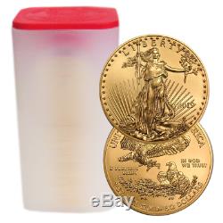 Lot of 20 2019 $50 American Gold Eagle 1 oz Brilliant Uncirculated Full Roll