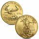 Lot Of 2 2021 1/2 Oz Gold American Eagle $25 Coin Bu
