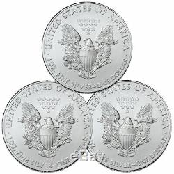 Lot of 3 2020 1 oz American Silver Eagle $1 Coins GEM BU Delay SKU59437