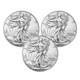 Lot Of 3 2024 $1 American Silver Eagle 1 Oz Bu