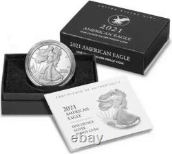 Lot of 3 American Eagle 2021 One Ounce Silver Proof (S) San Francisco 21EMN