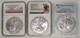 Lot Of (3) American Silver Eagle Coins 2011, 2016, & 2021 Ngc & Pcgs Ms69