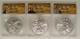 Lot Of (3) Founding Fathers Series 2015 American Silver Eagle Coins Anacs Ms69