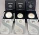 Lot Of 3 Silver Eagles 2006-2008 (0.99 Silver, Uncirc, Ogp With Coa) Box I