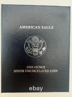 Lot of 3 Silver Eagles 2006-2008 (0.99 Silver, Uncirc, OGP with COA) Box I
