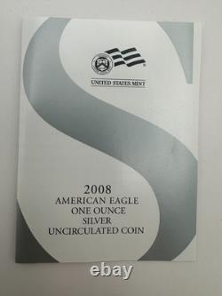 Lot of 3 Silver Eagles 2006-2008 (0.99 Silver, Uncirc, OGP with COA) Box I