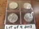 Lot Of 4 2018 American Silver Eagle Coins