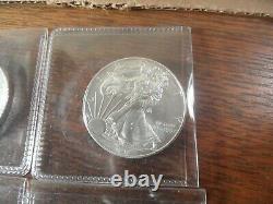 Lot of 4 2018 American silver eagle coins