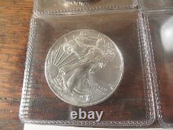 Lot of 4 2018 American silver eagle coins