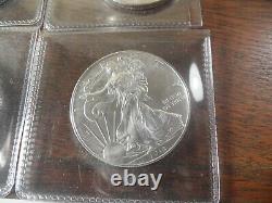 Lot of 4 2018 American silver eagle coins