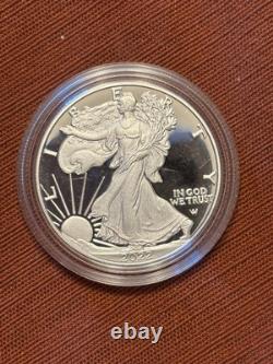 Lot of 4 (2019, 2019, 2020, 2022) Silver American Eagle 1 oz. Fine. 999 US Coins