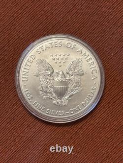 Lot of 4 (2019, 2019, 2020, 2022) Silver American Eagle 1 oz. Fine. 999 US Coins