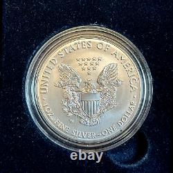 Lot of 4 Burnished American Silver Eagle West Point Mint in OGP BC03
