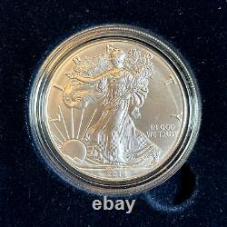 Lot of 4 Burnished American Silver Eagle West Point Mint in OGP BC03