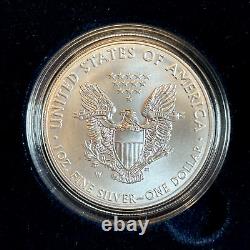 Lot of 4 Burnished American Silver Eagle West Point Mint in OGP BC03