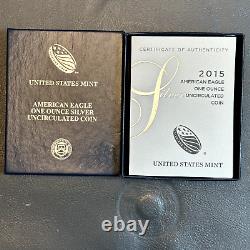 Lot of 4 Burnished American Silver Eagle West Point Mint in OGP BC03