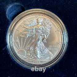Lot of 4 Burnished American Silver Eagle West Point Mint in OGP BC03
