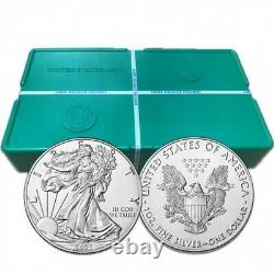 Lot of 500 2021 Type 1 American Silver Eagle 1 oz BU Sealed Monster Box