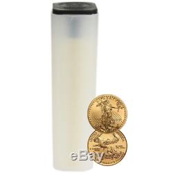 Lot of 50 2019 $5 American Gold Eagle 1/10 oz Brilliant Uncirculated Full Roll