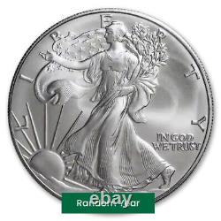 Lot of 5 1 oz Silver Eagle Coin BU Random Year US Mint