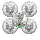 Lot Of 5 2014 1 Oz American Eagle. 999 Fine Silver Bu Coin Brand New