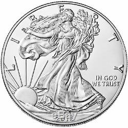 Lot of 5 2016 One Troy Oz. 999 Fine Silver American Eagle Coins BU