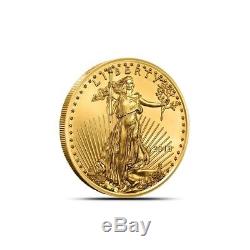 Lot of 5 2018 1/10 oz Gold American Eagle Coin $5 Gem BU Mint Fresh Coins