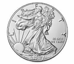 Lot of 5 2018 One Troy Oz. 999 Fine Silver American Eagle Coins BU