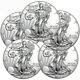 Lot Of 5 2019 1 Oz American Silver Eagle $1 Gem Bu Coins