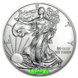 Lot of 5 2020 1 oz American Eagle. 999 Fine Silver BU Coin BRAND NEW
