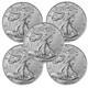 Lot Of 5 2022 American Silver Eagle $1 Coin 999 Silver Bu