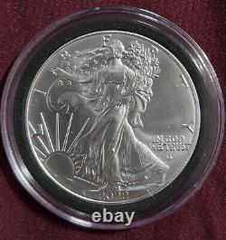 Lot of 5 2023 1oz Silver American Eagle coins BU Brilliant Uncirculated 1oz CoA