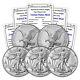 Lot Of 5 2023 1oz Silver American Eagle Coins Bu Brilliant Uncirculated 1oz &coa