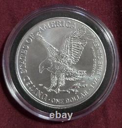 Lot of 5 2023 1oz Silver American Eagle coins BU Brilliant Uncirculated 1oz CoA