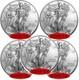Lot Of 5 Random Year American Silver Eagle Coin 1 Oz. 999 Fine $1 Silver Bu