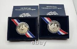 Lot of 7 2008 Bald Eagle Commemorative Proof & Uncirculated Coins