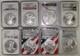 Lot Of (8) Different 2010-2021 American Silver Eagle Coins Ngc & Pcgs Ms69