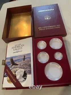 MINT CONDITION 1995 10th ANNIVERSARY GOLD SILVER EAGLE PROOF SET EMPTY(NO COINS)