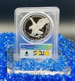 Mint 2023 W $1 Silver Eagle PCGS FDOI PR70DCAM Congratulations Set Flag 1 of 695
